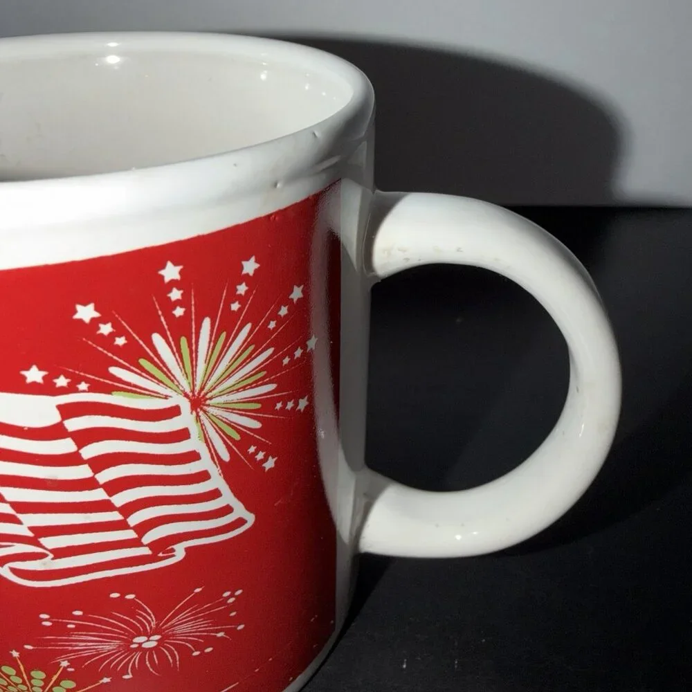 Coffee Mug Tea‎ Mug Water Cup Ceramic Gift Mug American Flag USA Patriotic